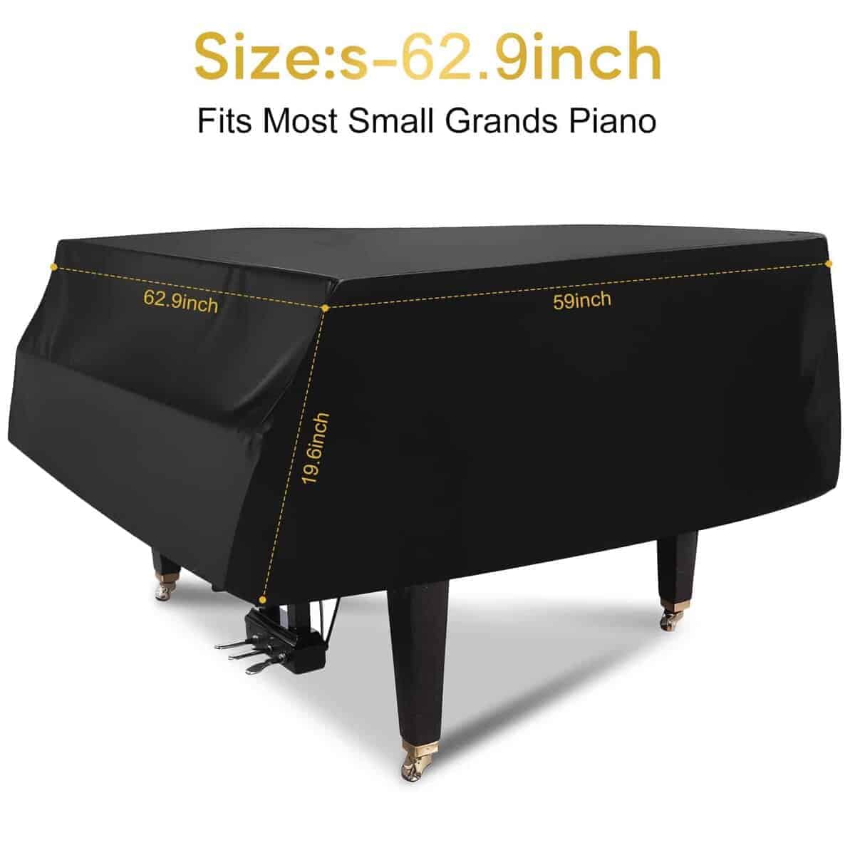 Cubierta Protectora para Piano de Cola - Resistente 600D, - Imagen 3