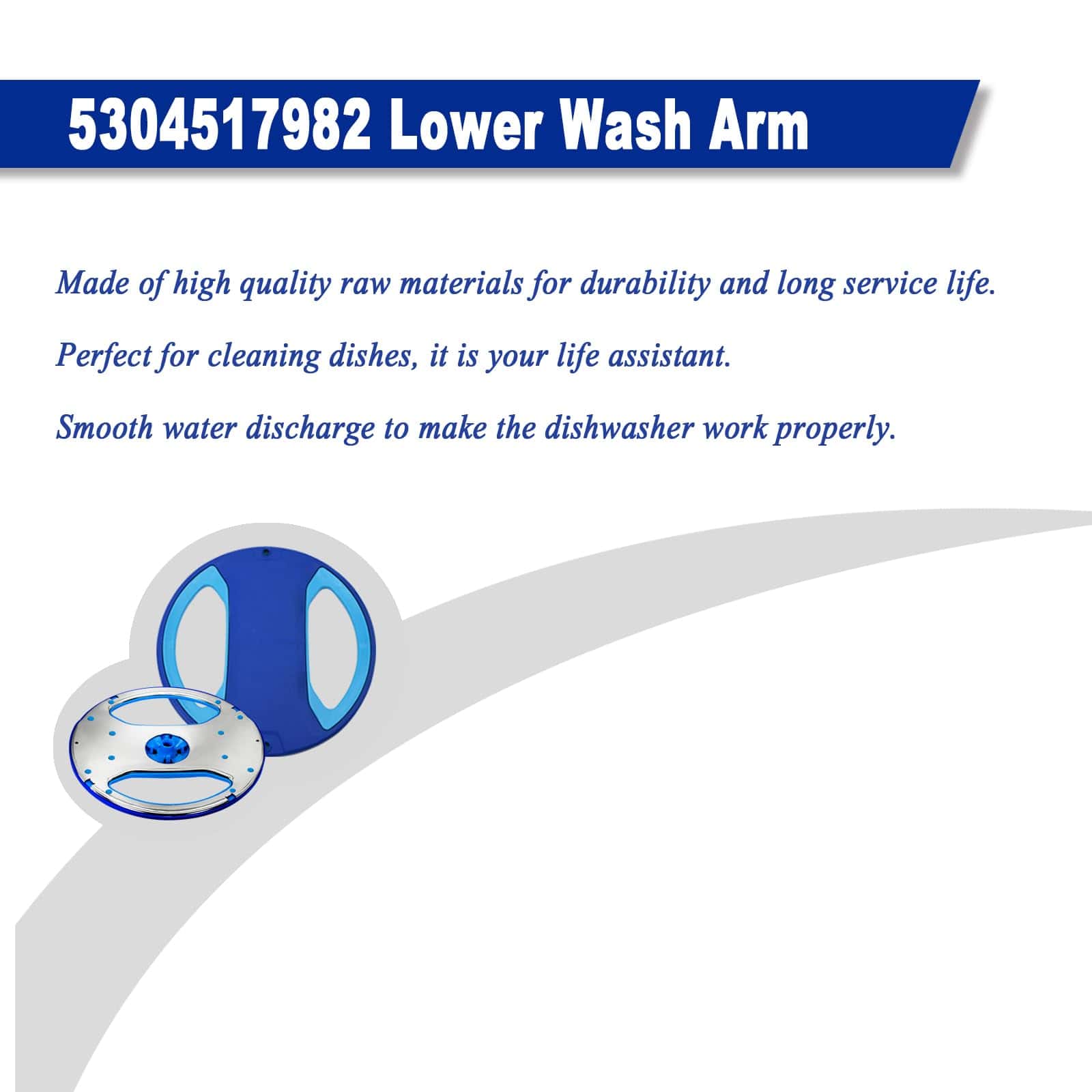 Brazo Inferior 5304517982 Compatible con Lavavajillas - Imagen 6