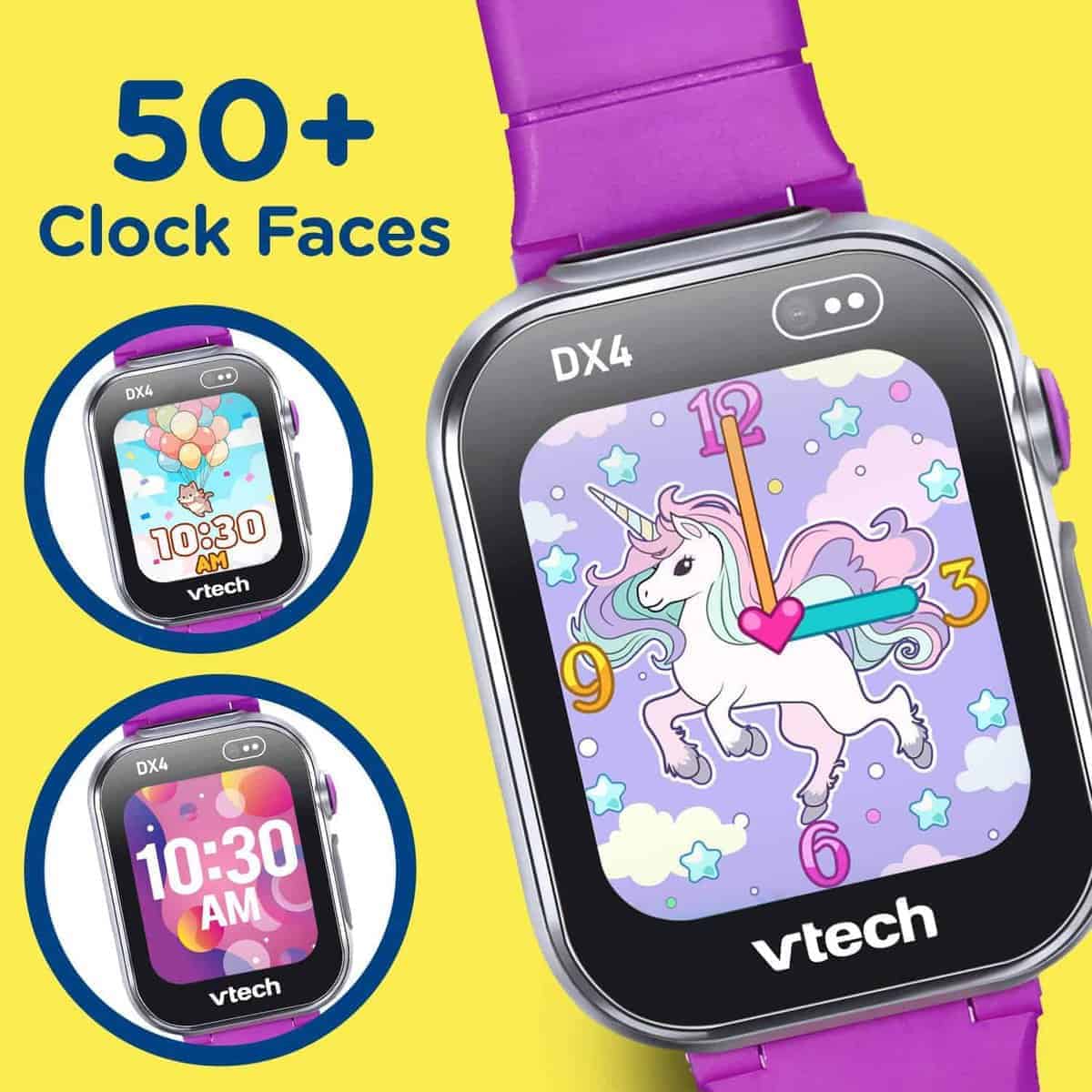 VTech KidiZoom Smartwatch DX4, Morado - Imagen 4