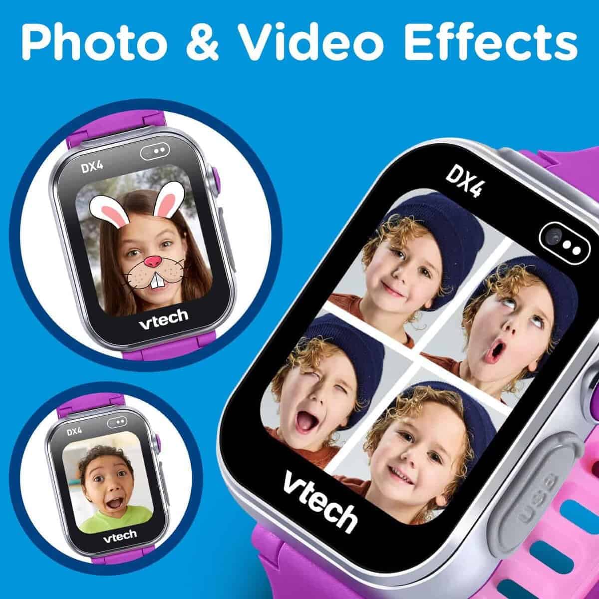 VTech KidiZoom Smartwatch DX4, Morado - Imagen 3