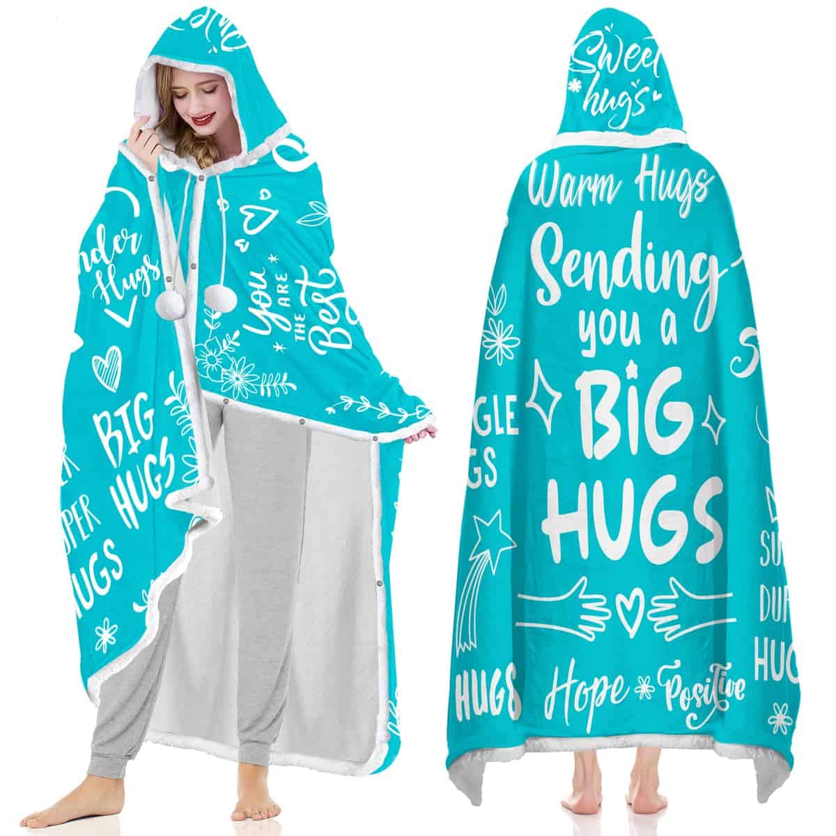 Manta con Capucha Warmstorey Sending Big Hugs, Regalos de