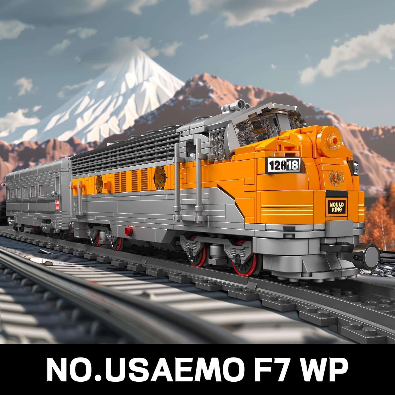 Mould King 12018 Juego de Bloques de Construcción de Tren, - Imagen 3