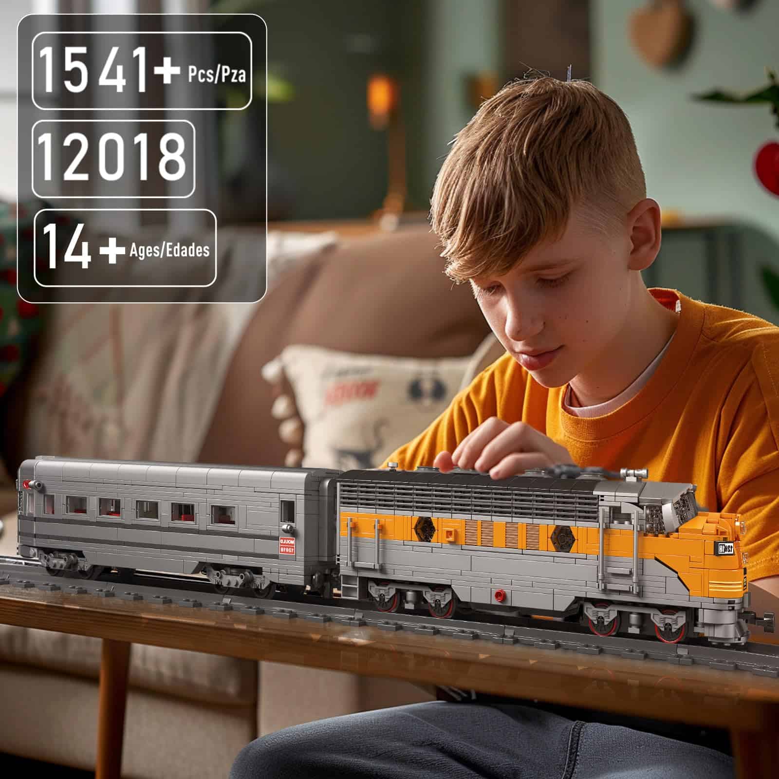 Mould King 12018 Juego de Bloques de Construcción de Tren, - Imagen 8