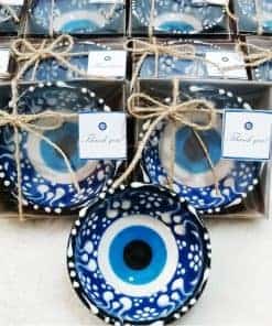 12 PCS Recuerdos para Boda, Baby Shower, Evil Eye Tazones