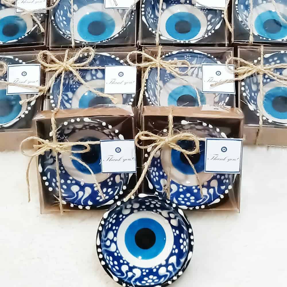 12 PCS Recuerdos para Boda, Baby Shower, Evil Eye Tazones - Imagen 5