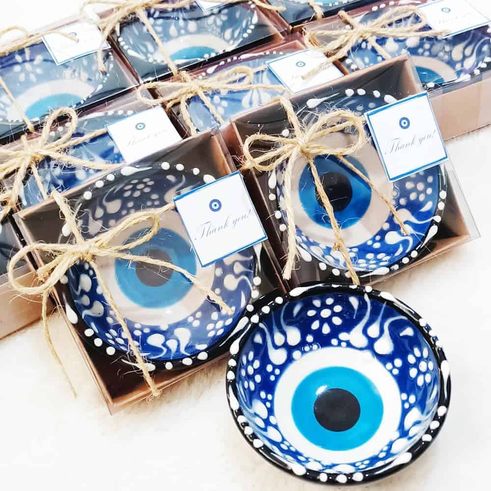 12 PCS Recuerdos para Boda, Baby Shower, Evil Eye Tazones - Imagen 6