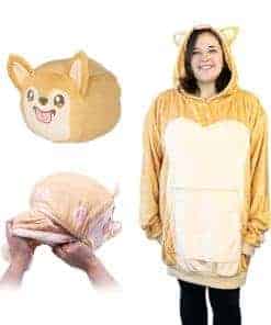 Manta con capucha de peluche Plushible, sudadera