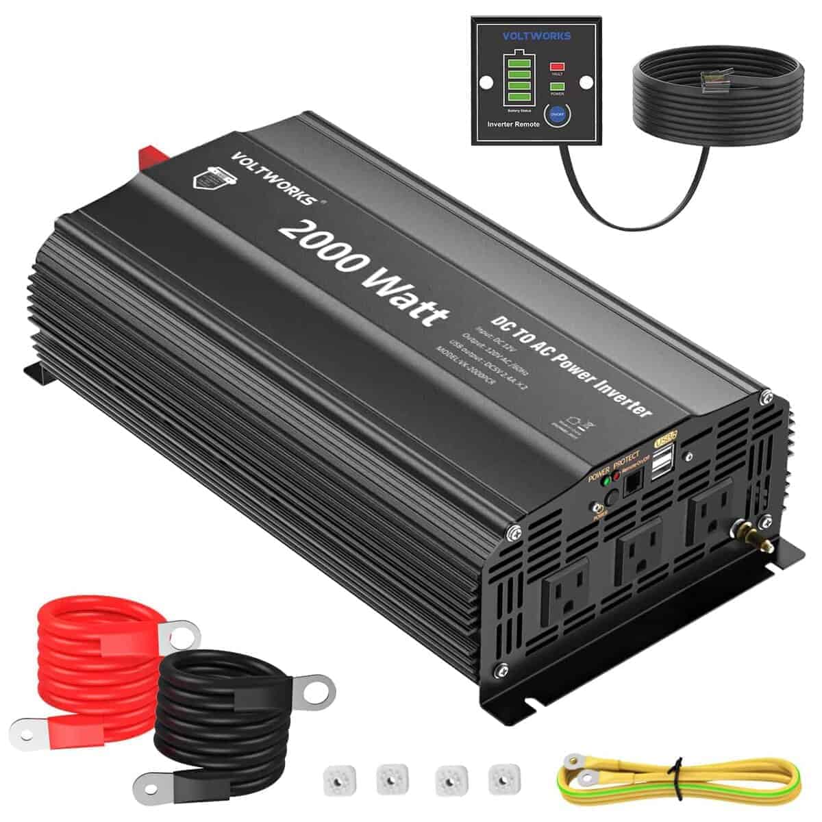 Inversor de Corriente 2000W Onda Sinusoidal Modificada DC