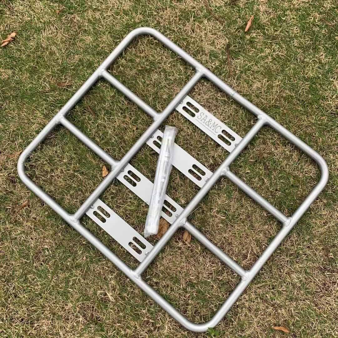 Portaequipajes de Aluminio para Moto SAMC para Bolsa de