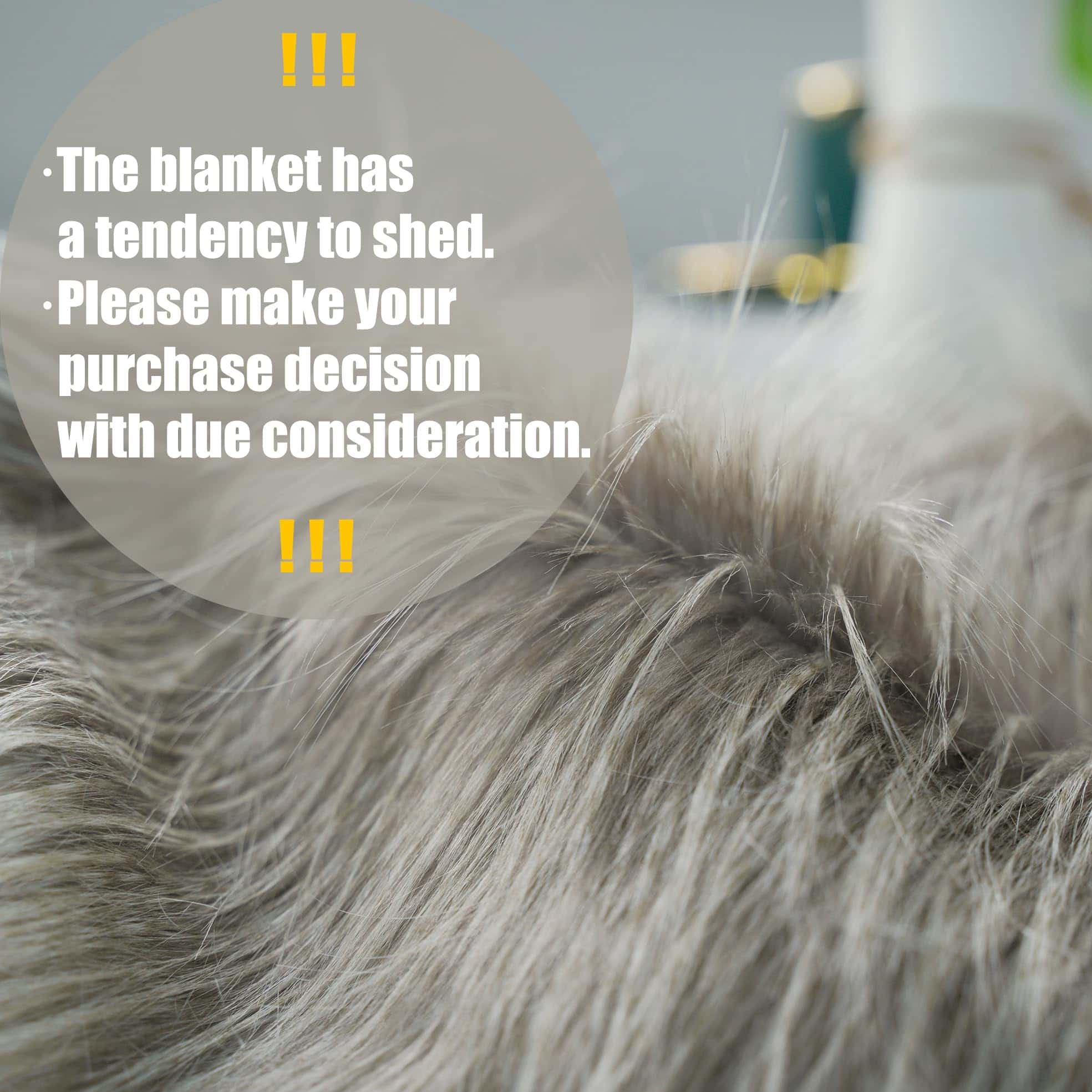 Manta de Piel Sintética Luxury Fur Throw Manta Súper Cálida - Imagen 3