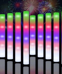 36PCS Glow Sticks Bulk LED Foam Glow Sticks, 5 Colors