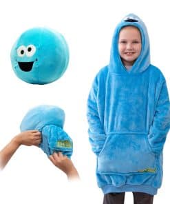 Manta con capucha Snugible de Cookie Monster de Sesame