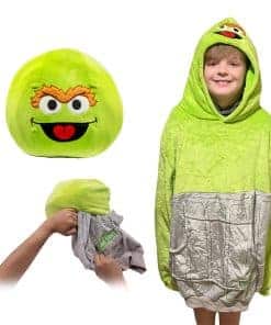 Manta con capucha portátil Sesame Street Oscar the Grouch