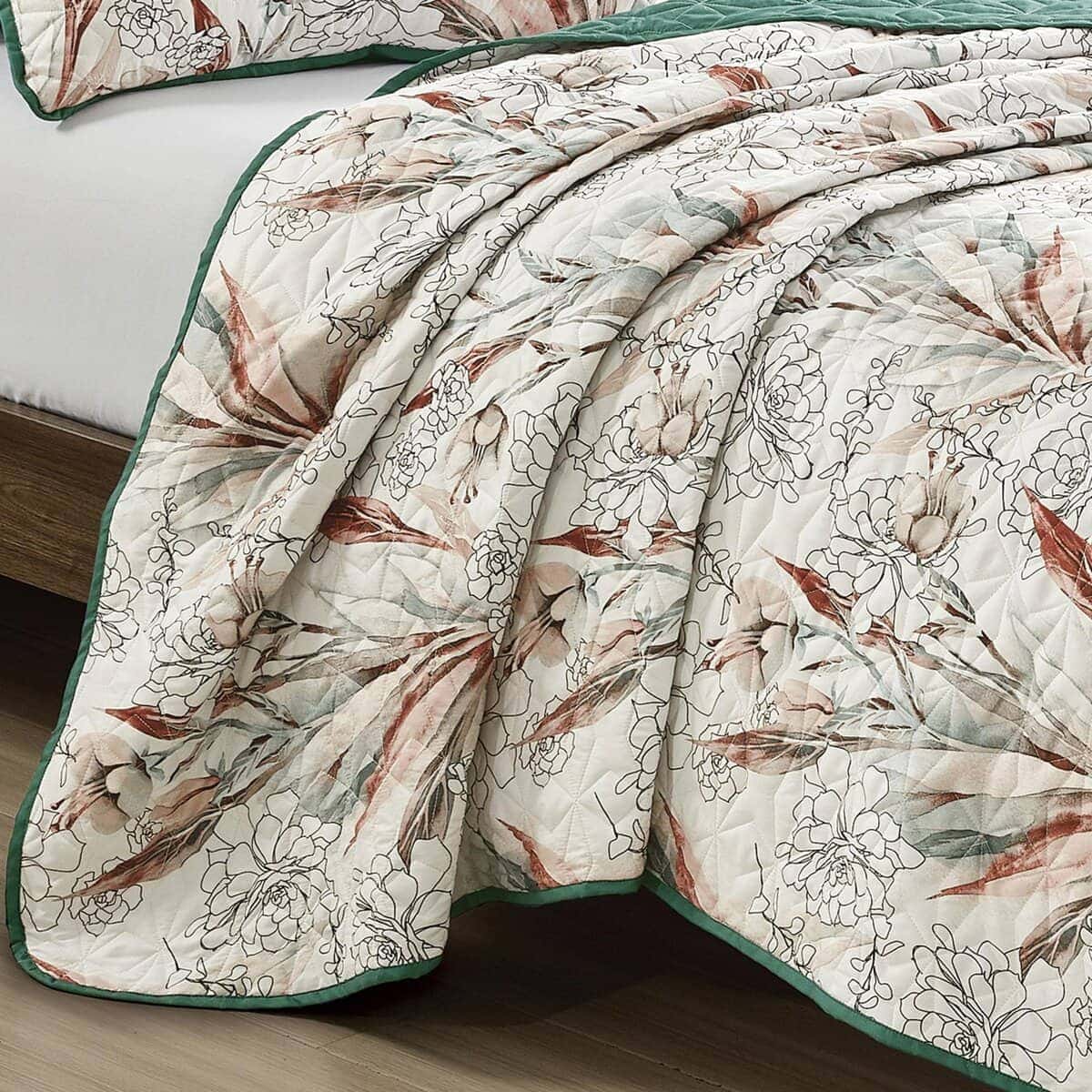 ESCA Juego de Colchas Reversible SARA de 3 Piezas en Blanco - Imagen 4