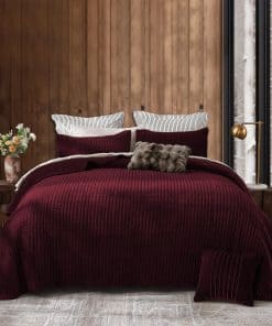 Fantástico edredón de terciopelo tamaño King, juego de ropa