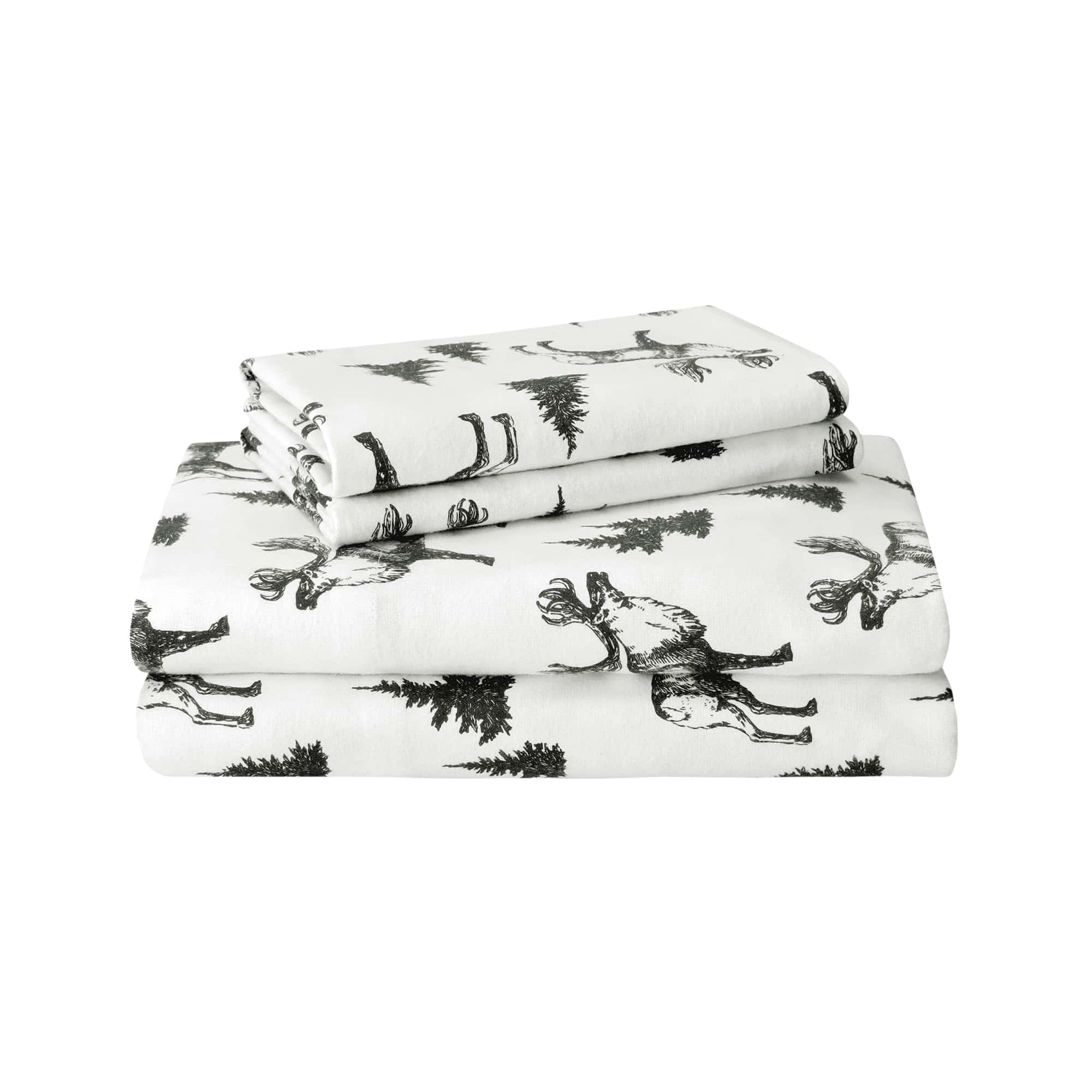 Juego de sábanas de franela 100% algodón -Alce - Imagen 3