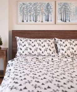 Juego de sábanas de franela 100% algodón -Alce