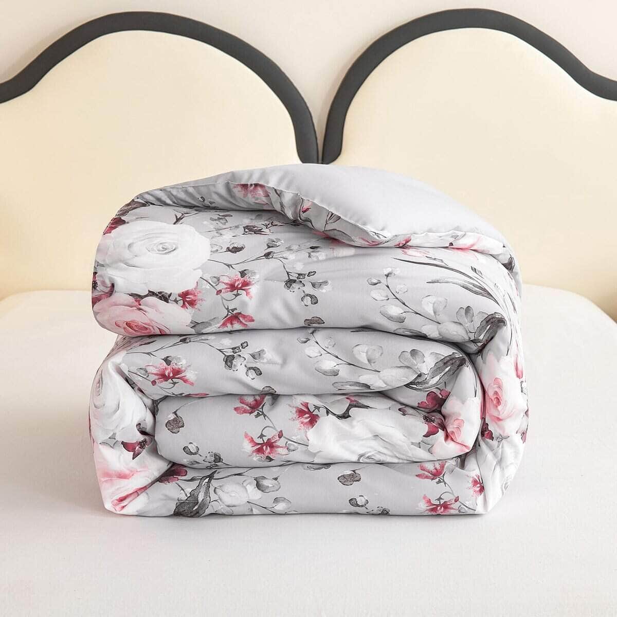 Juego de edredón Koniroom de 3 piezas tamaño King en rosado - Imagen 10