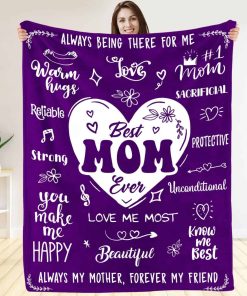 Manta para Mamá - Mejor Mamá del Mundo, Suave y Acogedora