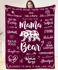 Manta Regalo para Mamá de Hija, Hijo o Hijos - Manta Mama