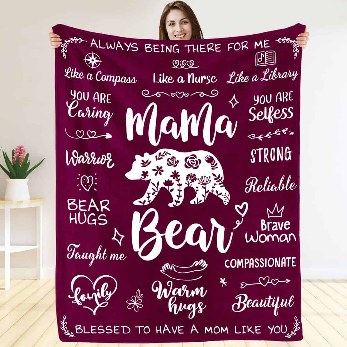 Manta Regalo para Mamá de Hija, Hijo o Hijos - Manta Mama
