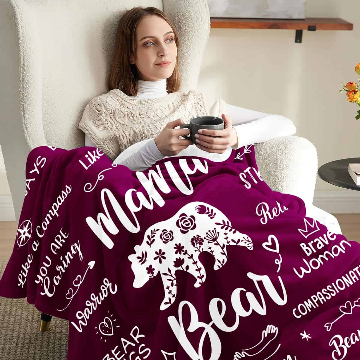 Manta Regalo para Mamá de Hija, Hijo o Hijos - Manta Mama - Imagen 8