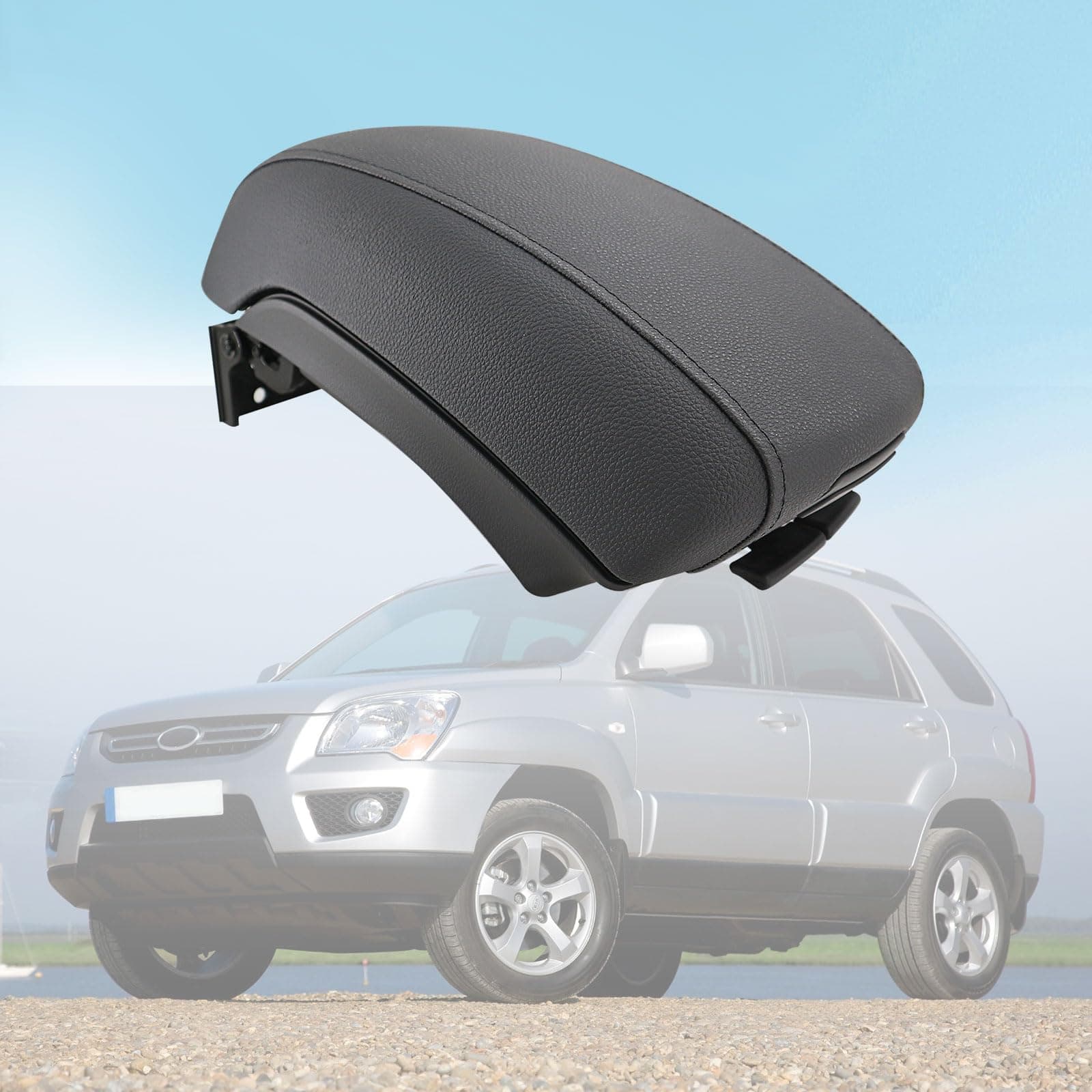 Ensamblaje de Consola Reposabrazos Negro Compatible con Kia