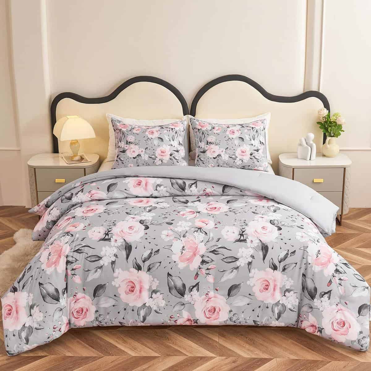 Juego de Edredón Koniroom de 3 Piezas en Tamaño King,