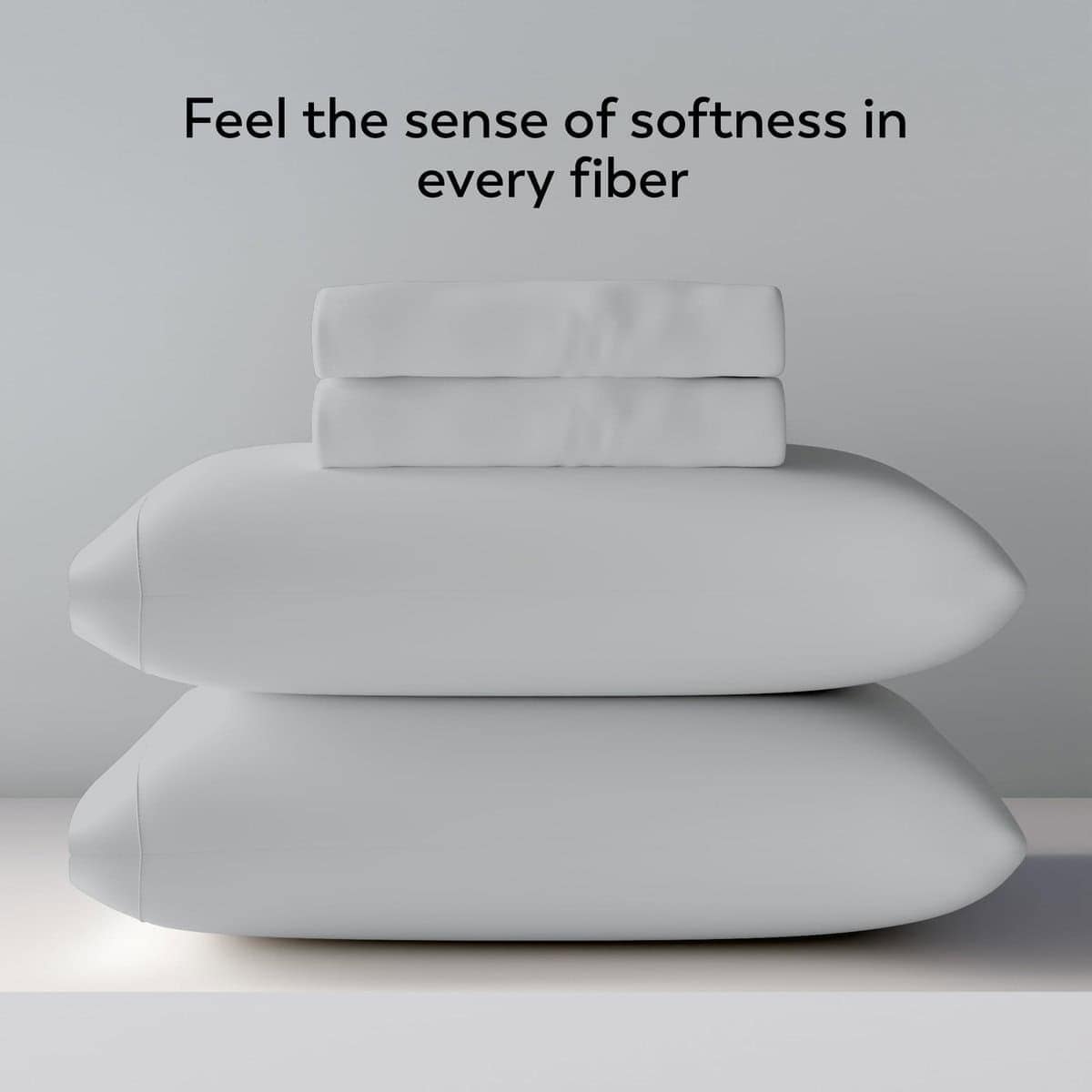 Juego de sábanas 100% algodón sateen SleepRX -Gris Claro - Imagen 7