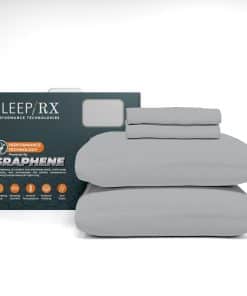 Juego de sábanas 100% algodón sateen SleepRX -Gris Claro