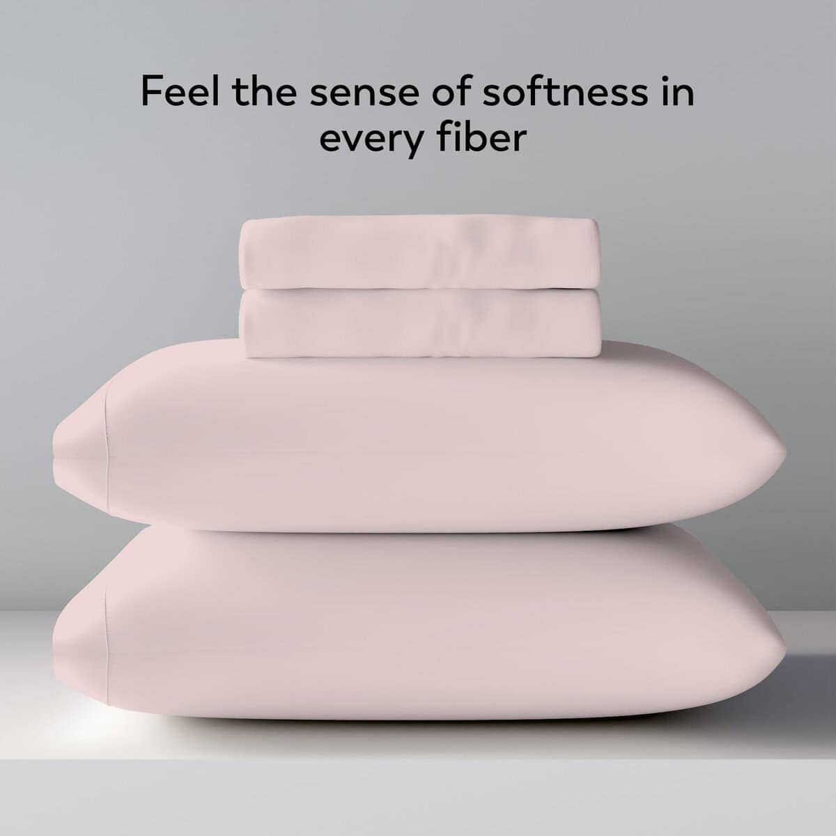 Juego de sábanas 100% algodón satén SleepRX -Rosa - Imagen 7