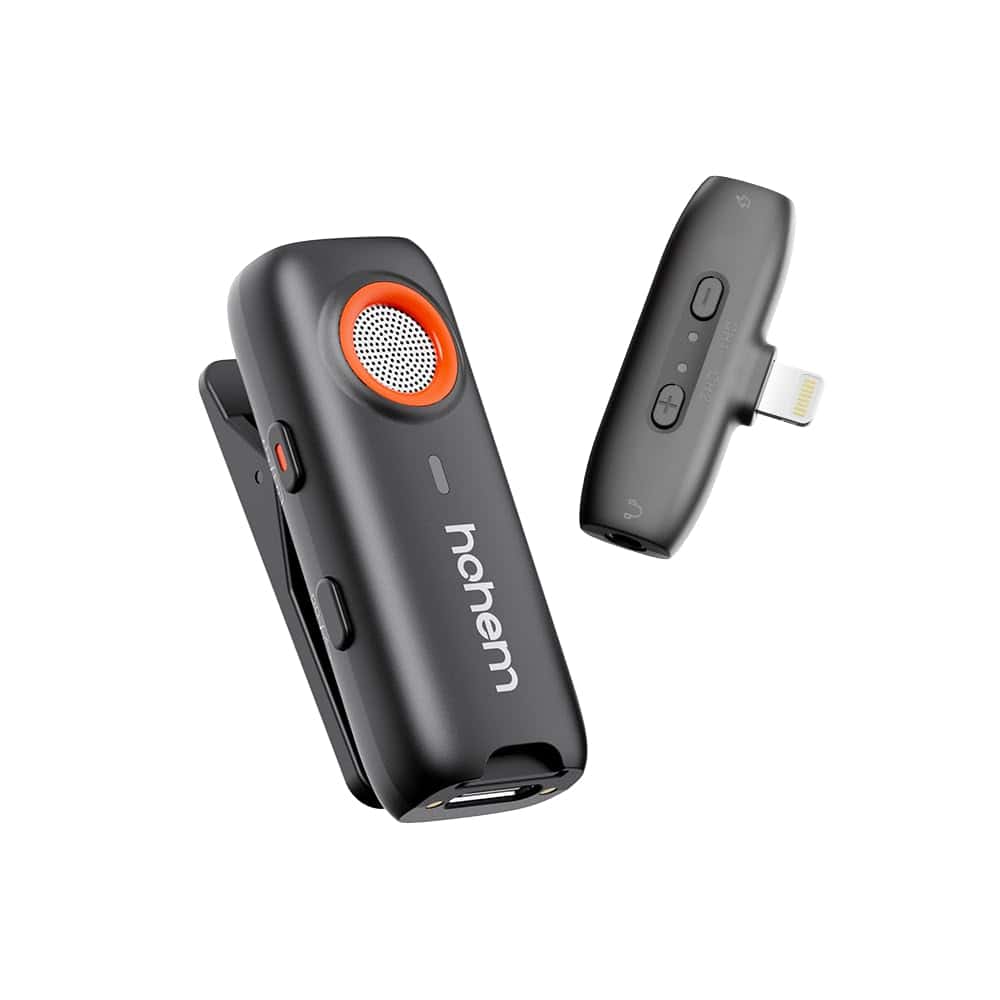 Micrófono inalámbrico de solapa hohem MIC-01 para iOS, con - Imagen 3