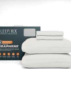 Juego de sábanas SleepRX de 100% algodón satén - 400 hilos,