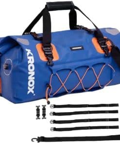 Bolsa de Moto KRONOX Impermeable, 25L Azul - Duradera Bolsa