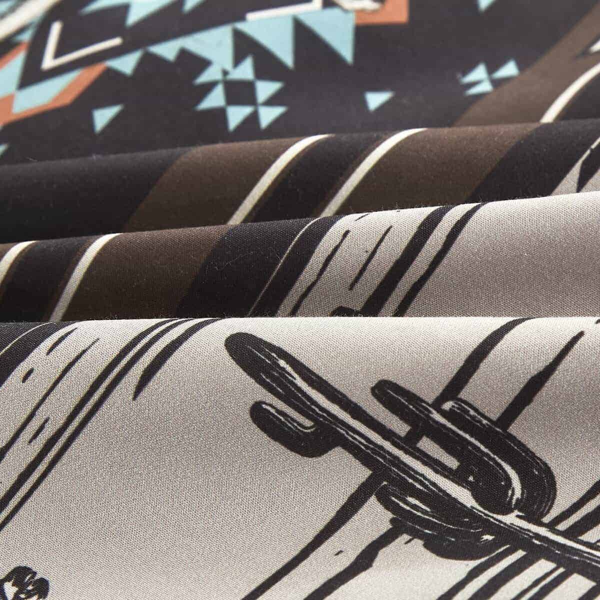 Chezmoi Collection Boone 7 Piezas Juego de Edredón Vaqueros - Imagen 10