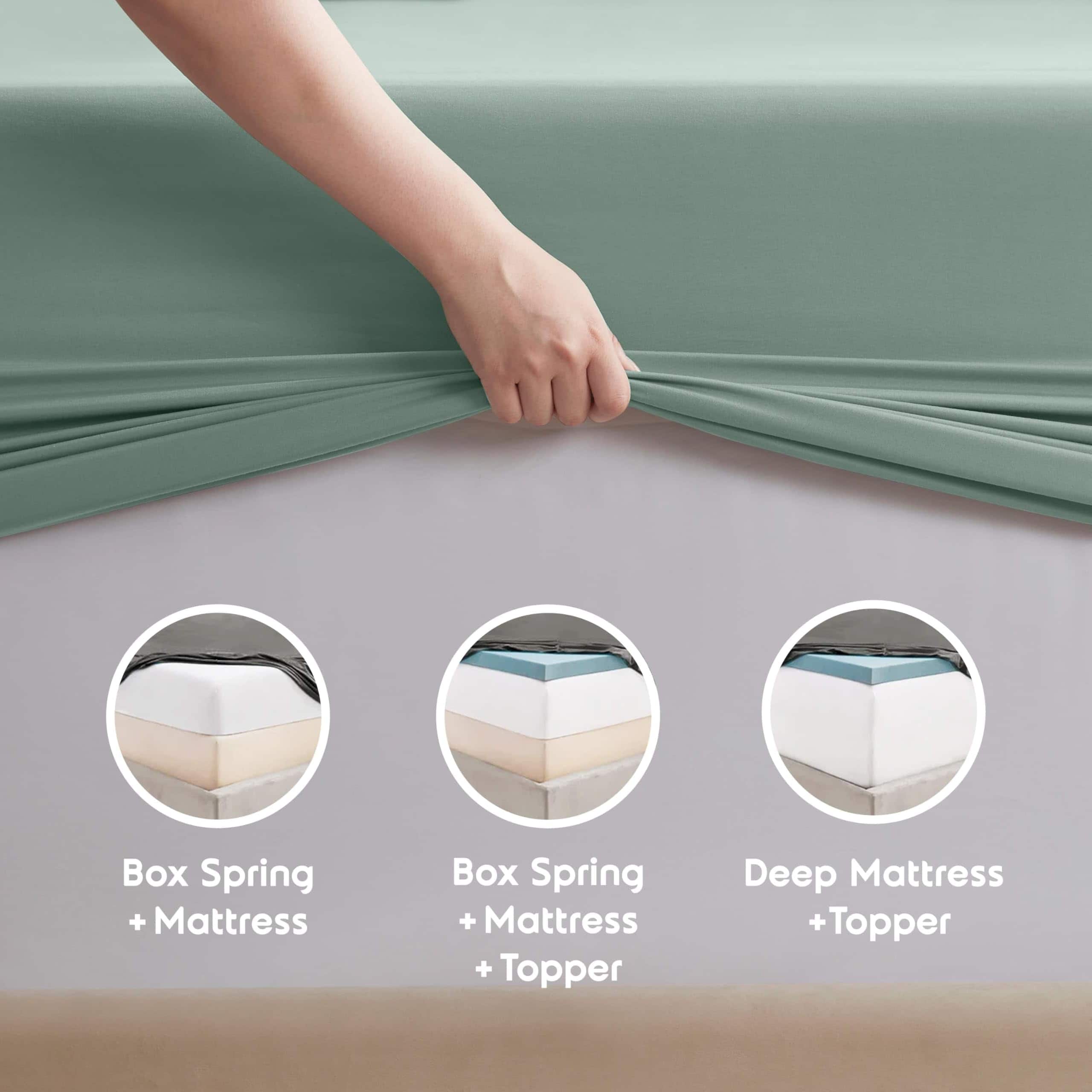 Juego de sábanas Nestl RV - 4 piezas, sábanas tamaño Queen - Imagen 10