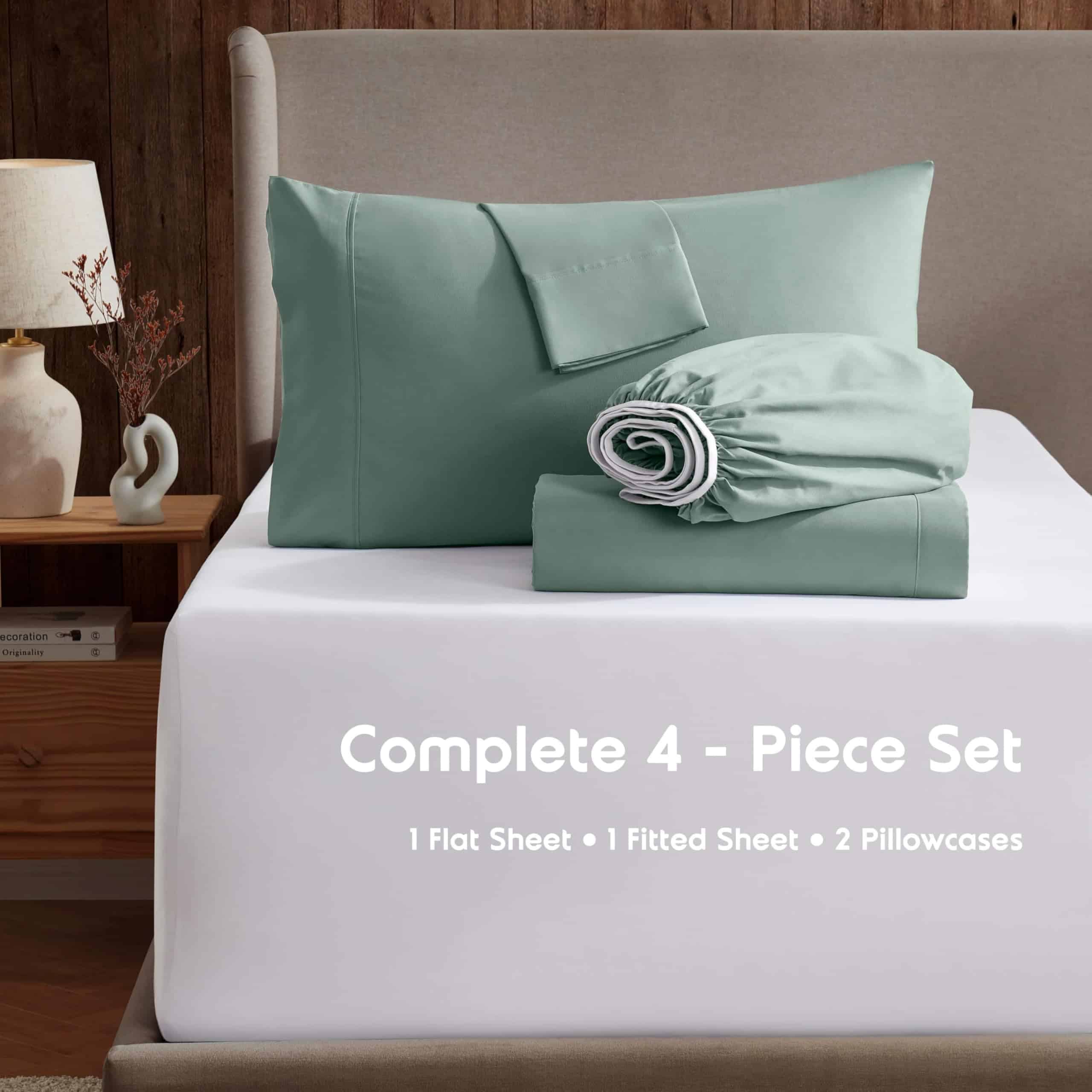 Juego de sábanas Nestl RV - 4 piezas, sábanas tamaño Queen - Imagen 3