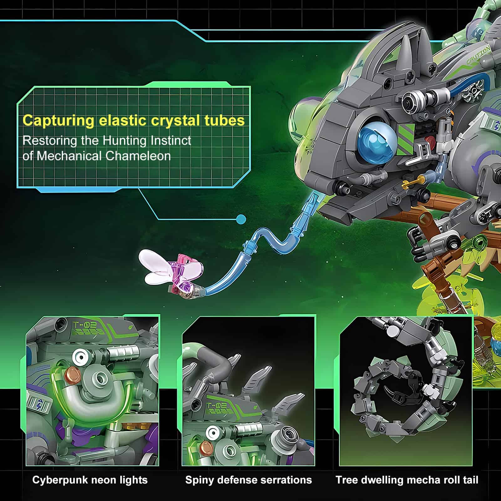 Juguete de bloques de construcción con temática de Dragón - Imagen 4