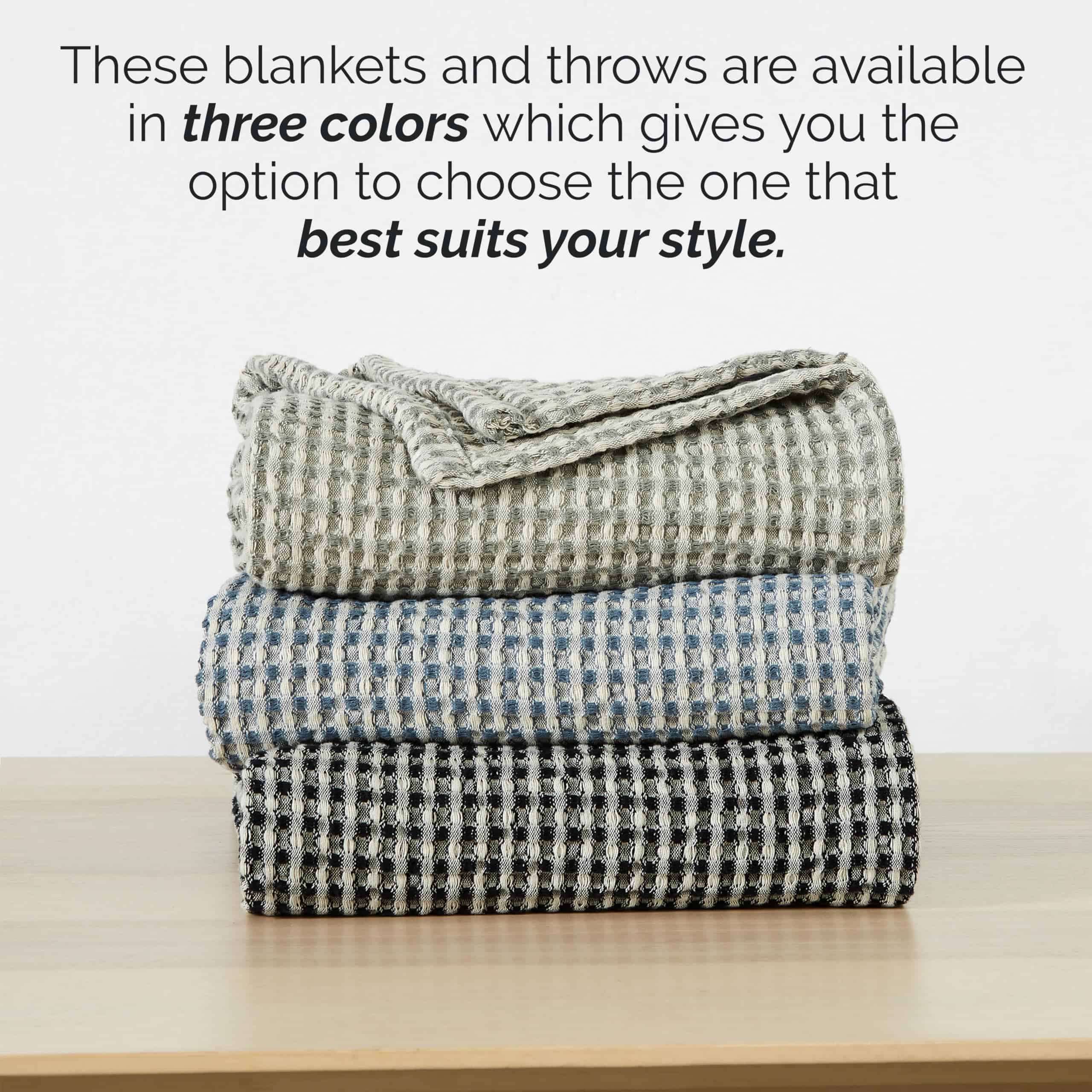 Manta Southshore Fine Living, Inc. a Cuadros Tamaño Twin o - Imagen 6