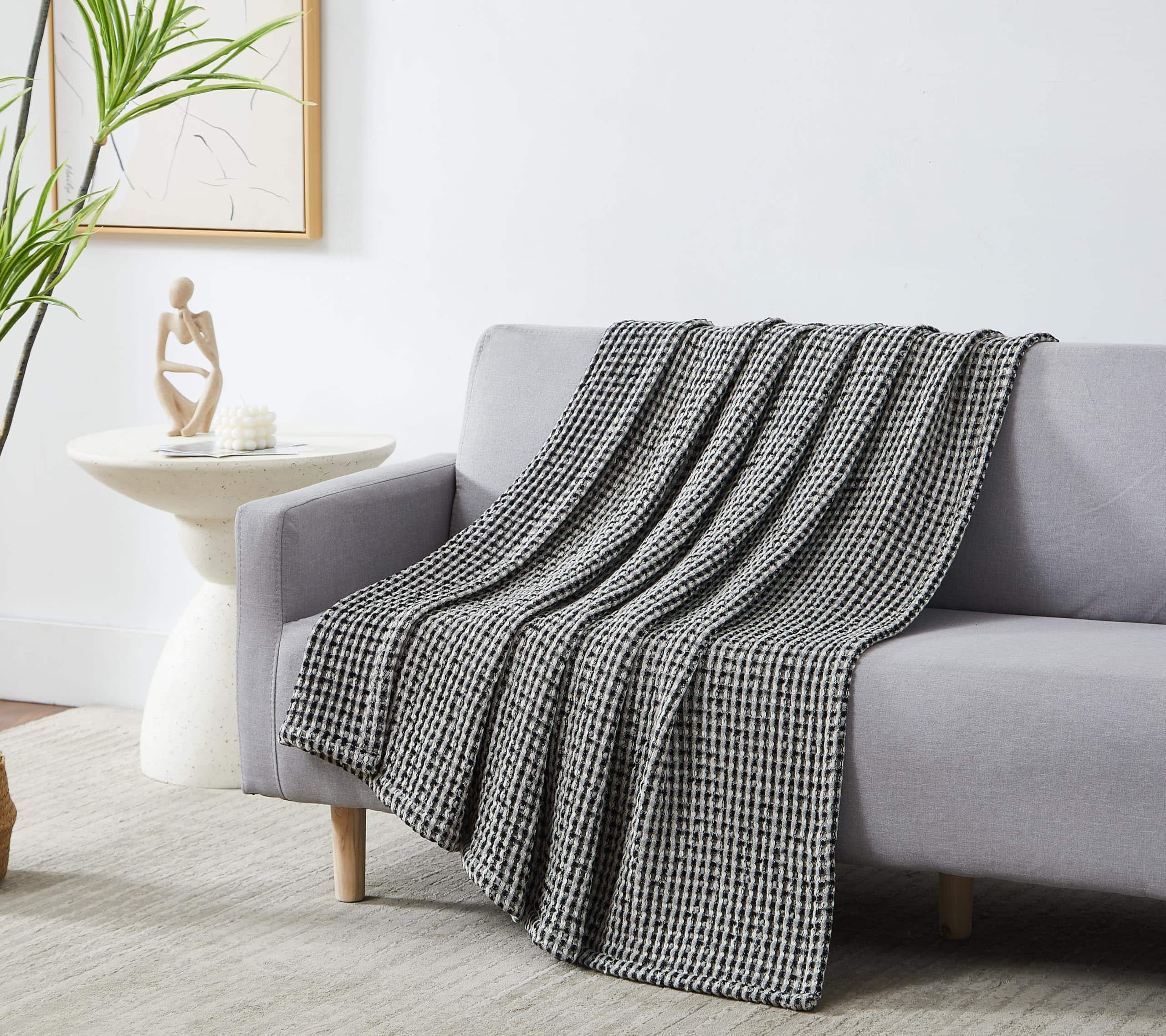 Manta Southshore Fine Living, Inc. a Cuadros Tamaño Twin o - Imagen 3