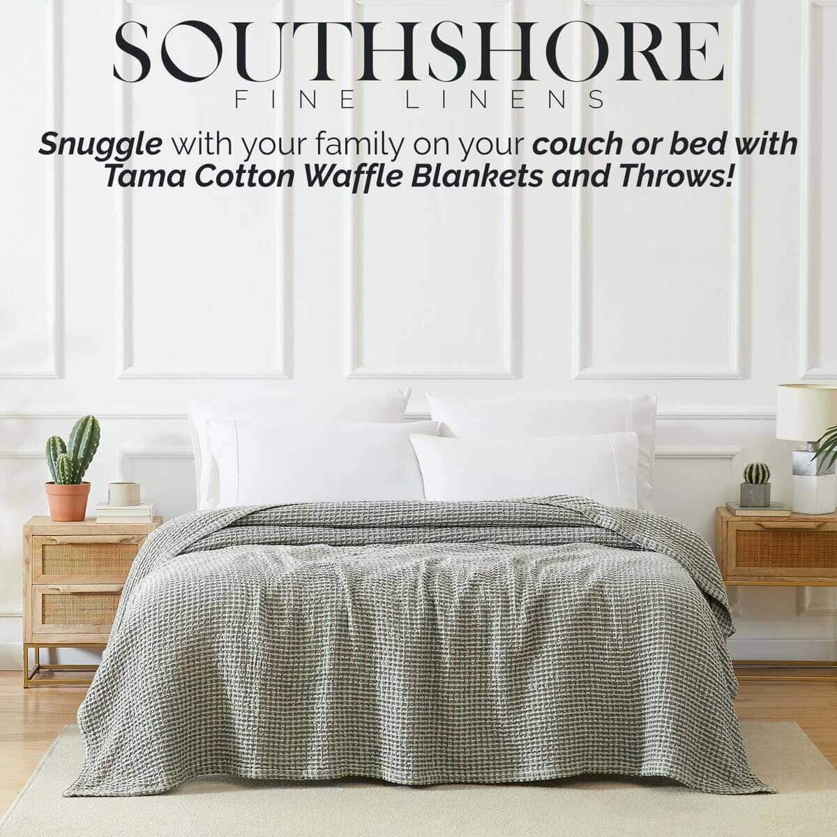 Manta Cuadriculada Oversized de Southshore Fine Living, - Imagen 7