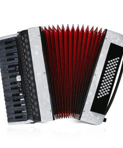 Acordeón 34 teclas 60 teclas de bajo - (blanco)