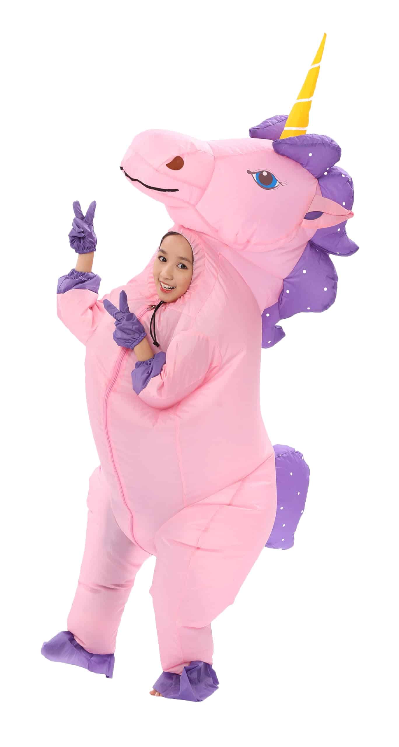 Disfraz Inflable de Unicornio Tamaño Infantil para