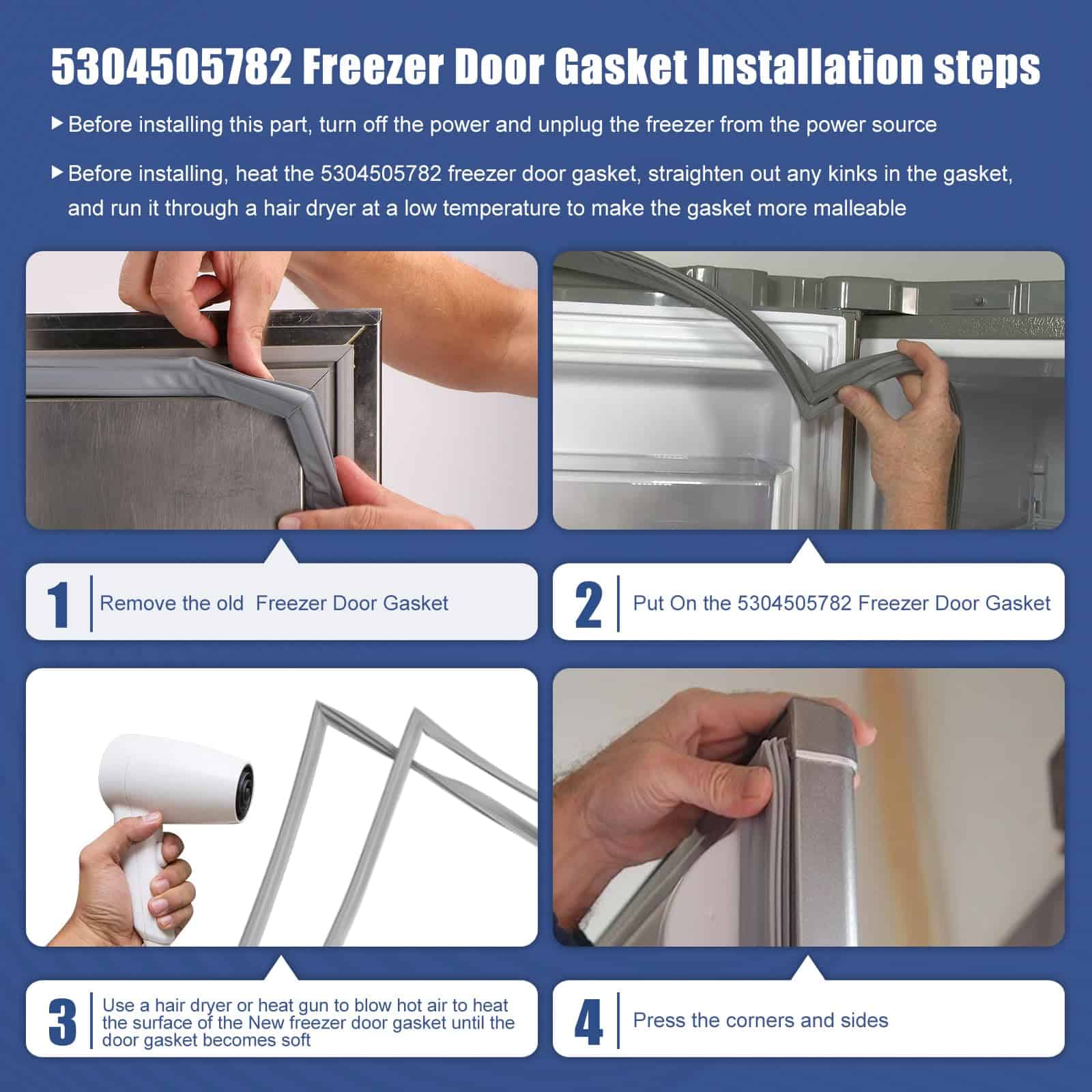 5304505782 Junta de Puerta de Congelador Junta de Puerta de - Imagen 6