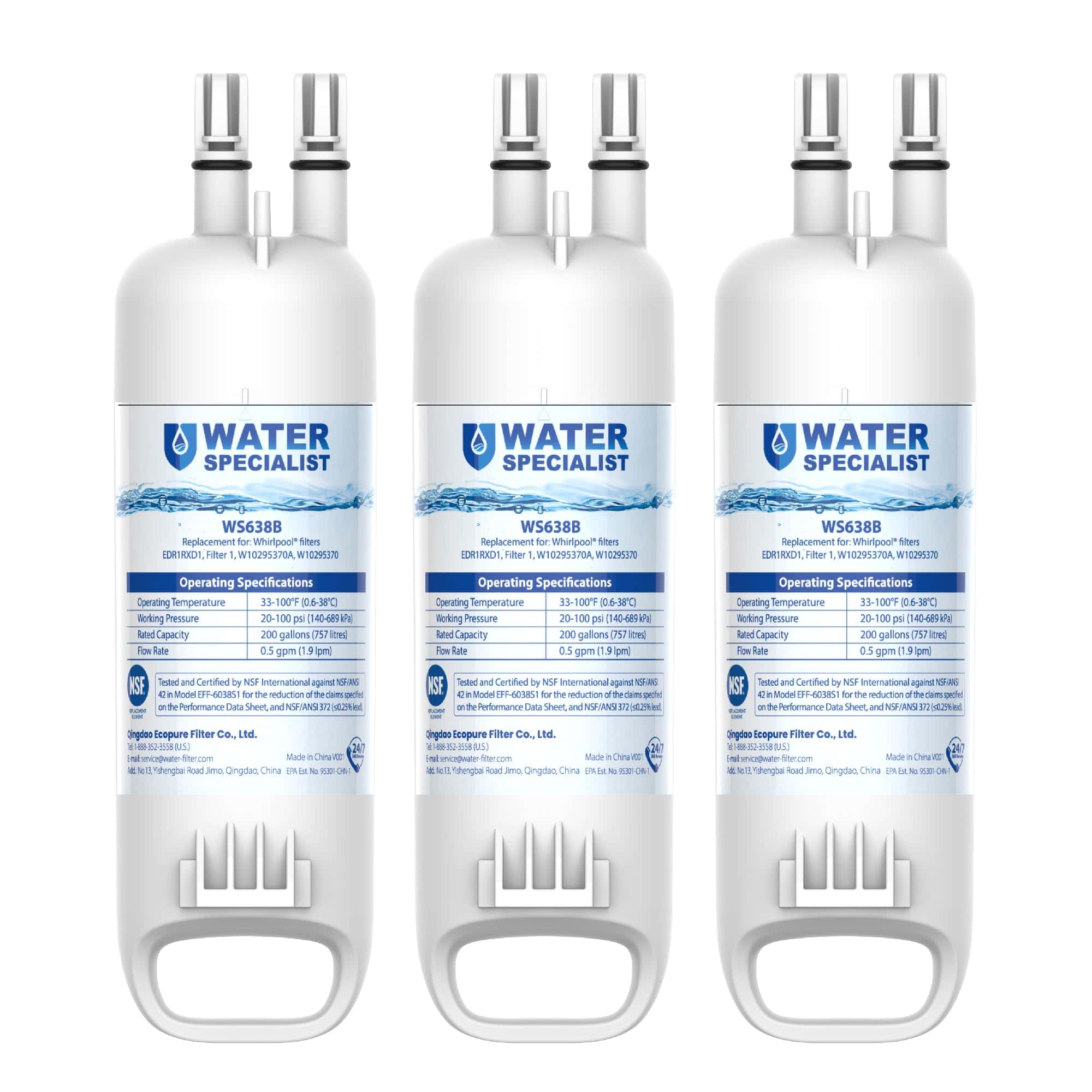 Filtro de agua de reemplazo Waterspecialist EDR1RXD1 para