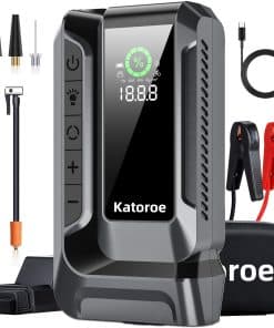 Arrancador de Coche Katoroe Q16 con Compresor de Aire,