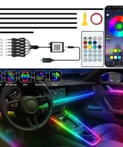 Luces de Tira LED para Automóvil Interior Jushope, Luces de