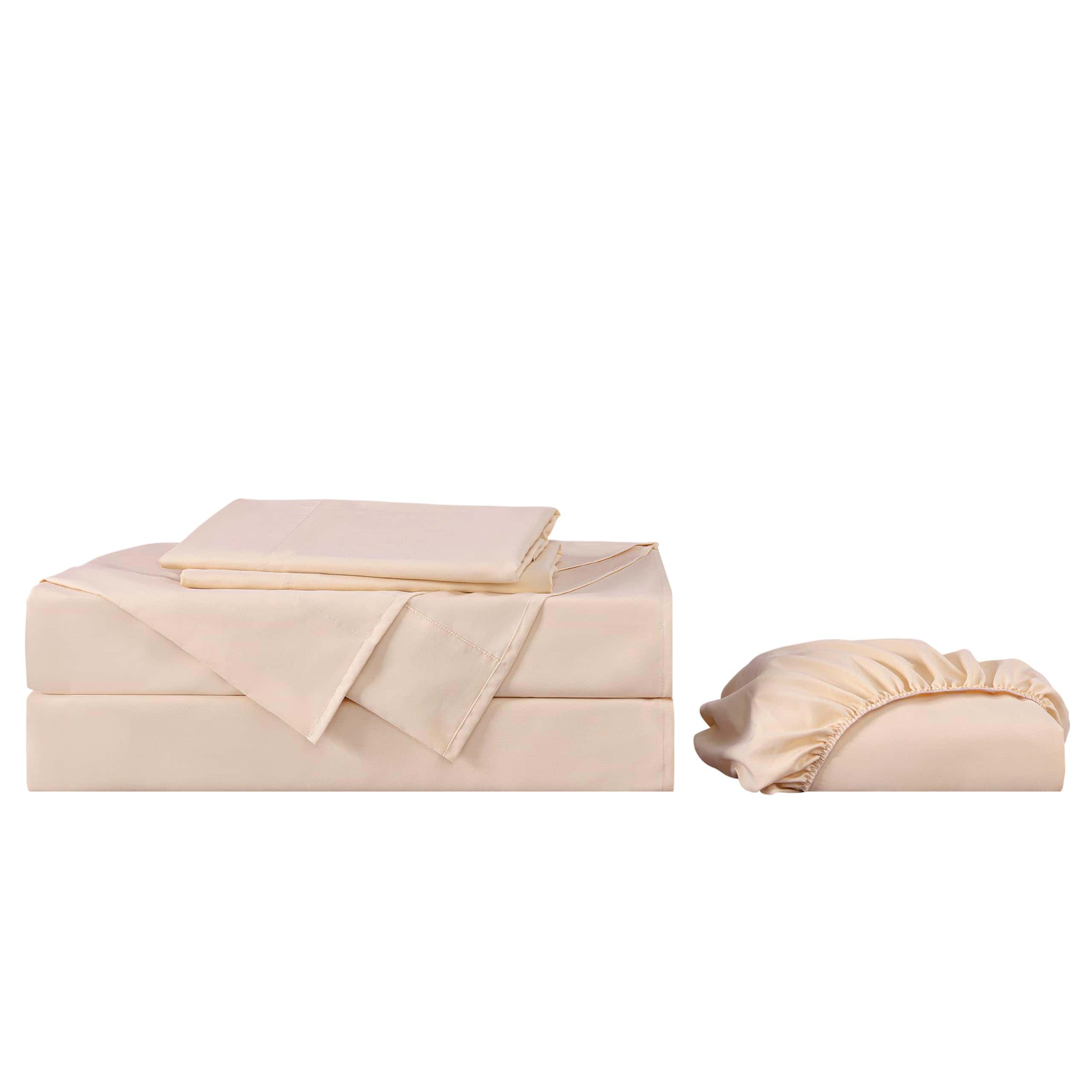 Juego de sábanas rosa blush Chezmoi Collection de 4 piezas - Imagen 10