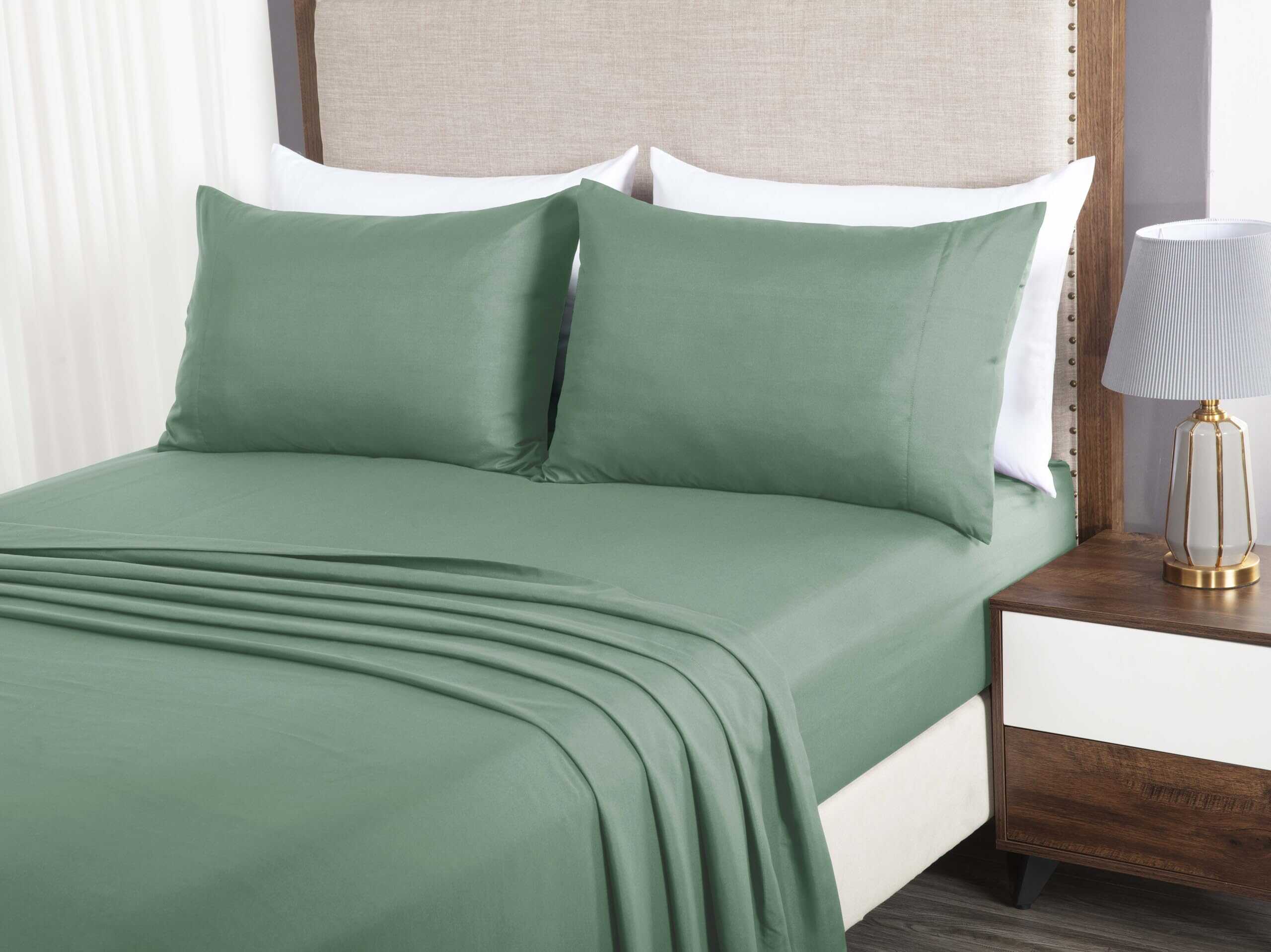 Juego de Sábanas Verde Salvia Chezmoi -Verde Salvia - Imagen 4