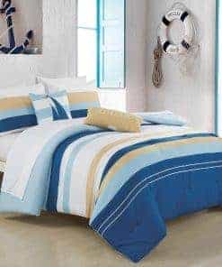 Juego de Cama Completo ESAC de 9 Piezas Amarillo Azul